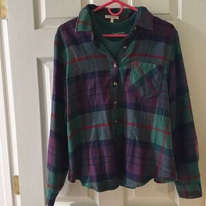 Maurice’s Winter flannel and tank top